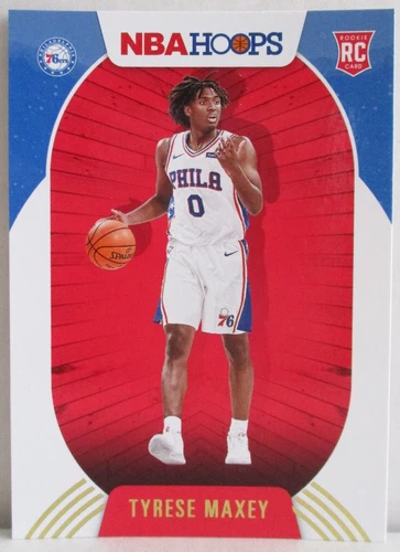 Tyrese Maxey 2020-21 Panini NBA Hoops Winter Gold Rookie #207 Philadelphia 76ers