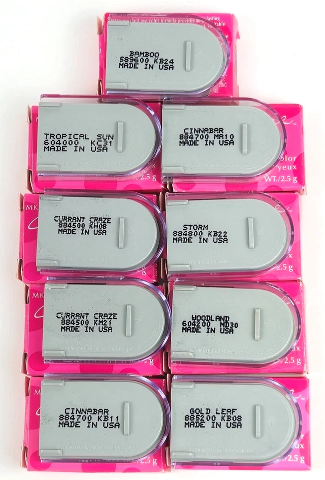 9 Mary Kay Signature Eye Color Bamboo Cinnabar Storm Currant Craze Tropical Sun - Image 2 of 2