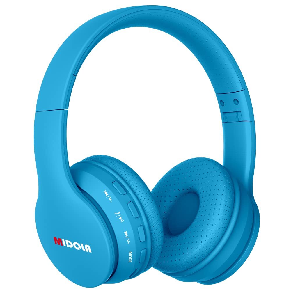 MIDOLA Bluetooth 5.3 Kids Headphones with 85dB Volume Limit & 60H Playtime