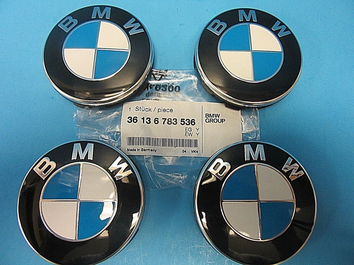 4 Genuine Wheel Center Cap & Emblems FOR BMW OEM 4 Genuine Wheel Center Cap & Emblems FOR BMW OEM