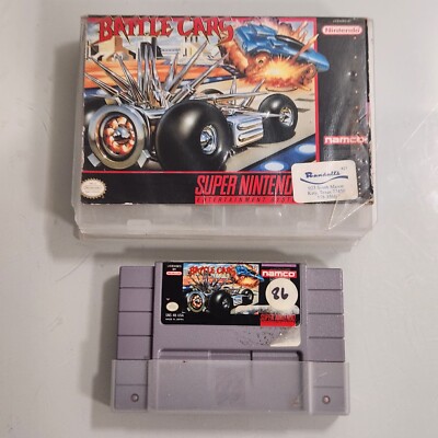 Battle Cars (Super Nintendo, 1993) SNES - ROUGH CARTRIDGE 