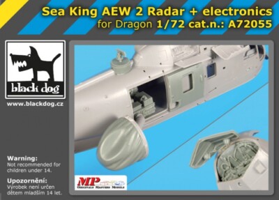 Blackdog Models 1/72 SEA KING AEW 2 RADAR & ELECTRONICS Resin Detail Set