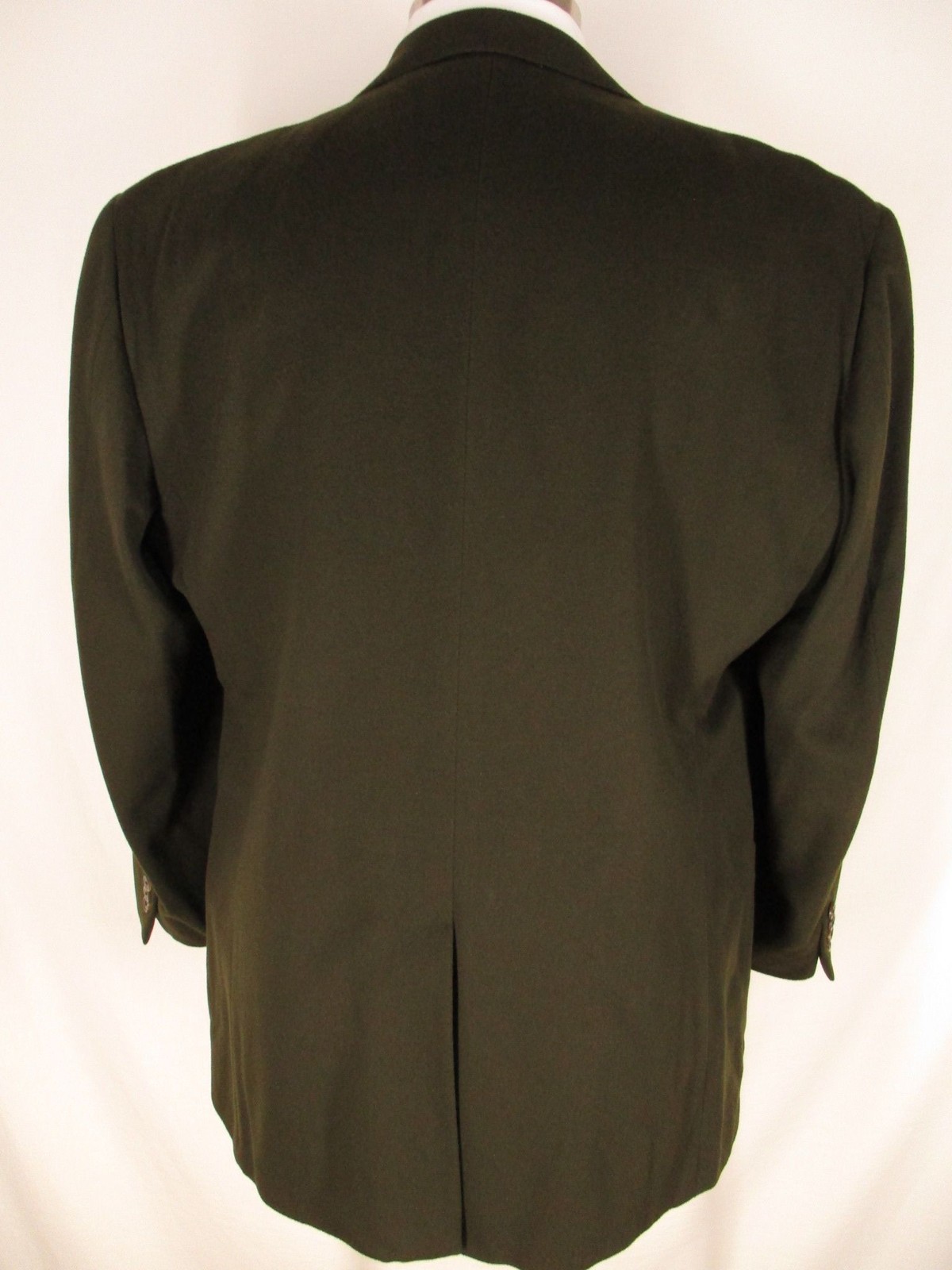 Polo Ralph Lauren Mens Olive 3 Btn 100% Cashmere Sport Coat 46R Italy Made thumbnail 2