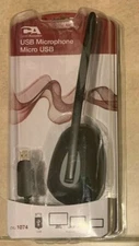 Cyber Acoustics CVL-1074 Micro USB Microphone NEW Factory sealed