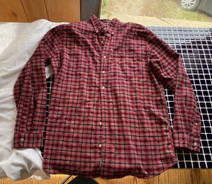 eddie bauer red flannel shirt