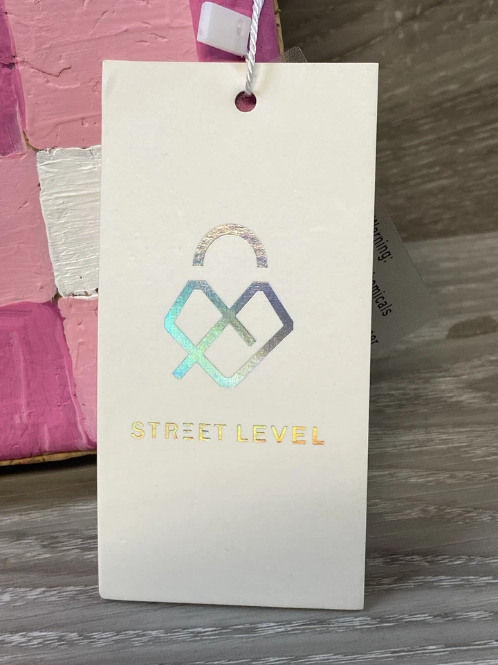 Bolso Cartera Bolsillo Corcho Cuadros Rosa Y Blanco Por Street Level Nuevo con Etiquetas Foto 4 de 4