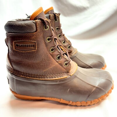 LaCrosse Polartec Women s Size 7 Snow Duck Wading Boots Brown  5 Eye PAC 7  200g