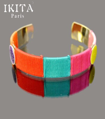 Bracelet IKITA Paris Manchette Bracelet Émail Métal Elastisch