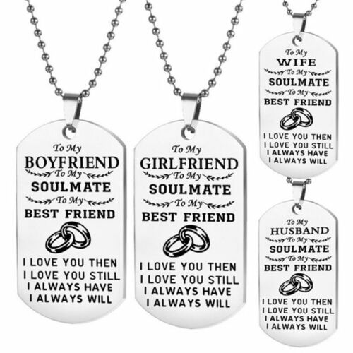 gift couple Lover keyring love For gift Her Him day Valentines necklace present - Picture 1 of 18