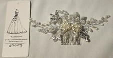 Yean Bride Leaf - Bridal Hair Comb - Pearl Wedding Hair Piece