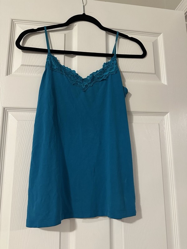 Teal blue Lace Tank Top Women’s Size Small 