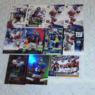 AHMAD BRADSHAW - Running Back New York Giants 11 Card Assorted Lot  **You Pick**