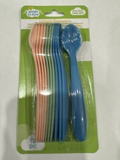 Set of 12 Infant Baby Toddler Child BPA FREE Reusable Plastic Spoons
