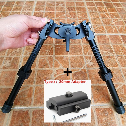 V10 Carbon Fiber Tactical Rifle Bipod Mount 6.5-9" Adjustable QD Sling Swivel - Picture 22 of 29