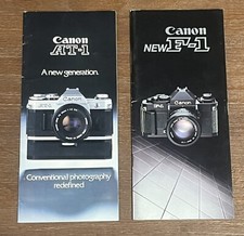 Canon AT-1  Canon F-1 CAMERA BROCHURES