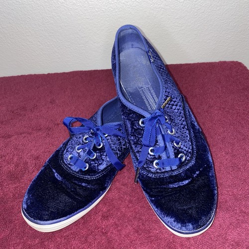 Keds Velour Velvet Sneakers Royal Blue 