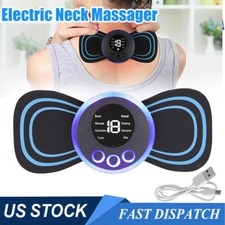 Electric Neck Massager Neck Back Muscle Cervical Patch Stimulator PainRelief US