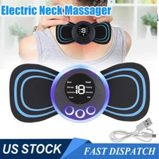 Electric Neck Massager Neck Back Muscle Cervical Patch Stimulator PainRelief US