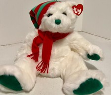 Ty Classic Beanie Babie Christmas 2004 10'' Teddy Bear. Exc. Cond. NOS