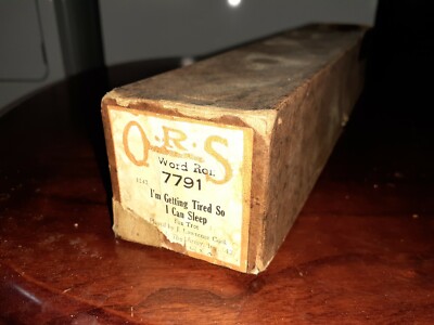 QRS Piano Word Roll I'm Getting Tired So I Can Sleep 7791 Fox Trot J L Cook 1942