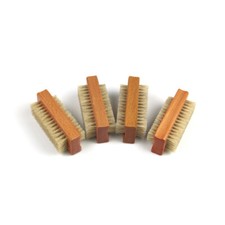 Engrave logo-Wood handle Vegan sisal/boar bristle nail brush hand wash SPA