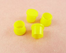 100pcs Yellow Plastic Covers Dustproof Dust Cap SMA Female RF Connector Cap