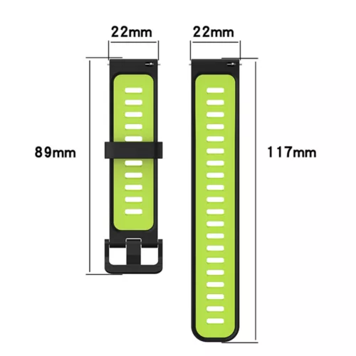 Two-color Silicone Watch Strap Striped Strap Running Rubber Strap For Huami GTR4
