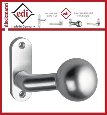 EDI Profiltürknopf fest 1388/0000 Aluminium Knauf aufschraubbar auf Rosette