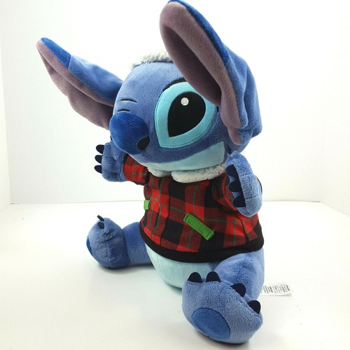 Disney Store Stitch Soft Plush Christmas Sweater & Hat Xmas Lilo and Stitch - Picture 6 of 8