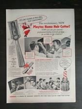 Vintage 1952 Playtex Home Hair Cutter Full Page Original Ad 1221