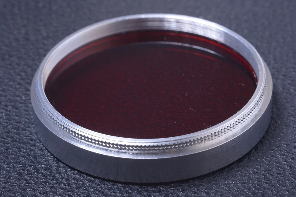 ✅ ARNZ JENA RED 49MM SCREW FILTER GENUINE LENS OR CAMERA SCREW W/ KEEPER 97-1 - Image 2 of 2
