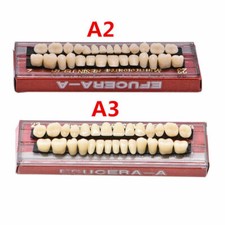 28 Piezas Nuevo Ortodoncia Dental Acrílico Resina Material Dientes Completo Tono Tipo A2/A3