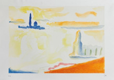 VIRGILIO GUIDI ( Roma, 1891- Venezia, 1984) OPERA LITOGRAFIA Venezia San Giorgio