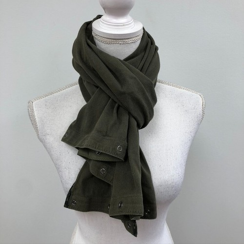 Lululemon Vinyasa Scarf Cotton Mystic Jungle Fatigue Green Black Wrap Activewear - Picture 10 of 12