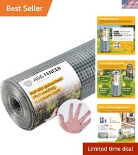 48inch x 50ft Hardware Cloth 1/2 inch Chicken Wire Fencing 19Ga, Hot Dipped G...