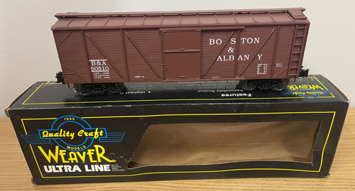 Tren Weaver Models U3315 Boston y Albany vagón de carga reforzado exterior #50510 escala O | Zustand: New