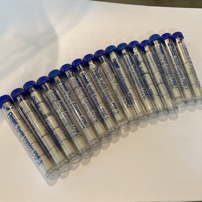 Pentel Eraser Refills for Mechanical Pencil PDE-1 Unused Lot Of 16 (X5) 80 Total