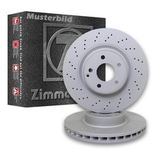 2x Zimmermann Bremsscheiben Formula Z Ø330mm Hinten passend für Audi A5 8T3 RS5