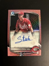 Steele Hall 2025 Bowman Draft Rose Gold 1/1 On Card Auto