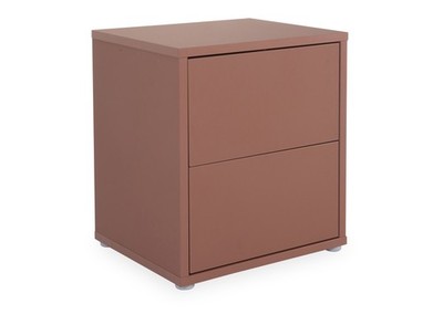 Nachtkonsole ALDA BHT 50x58x42 cm orange Nachttisch Nachtschränkchen