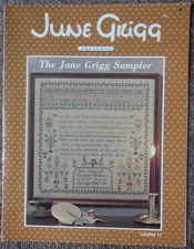 The Jane Grigg Sampler Leaflet; Cross Stitch; June Grigg Designs, # 17