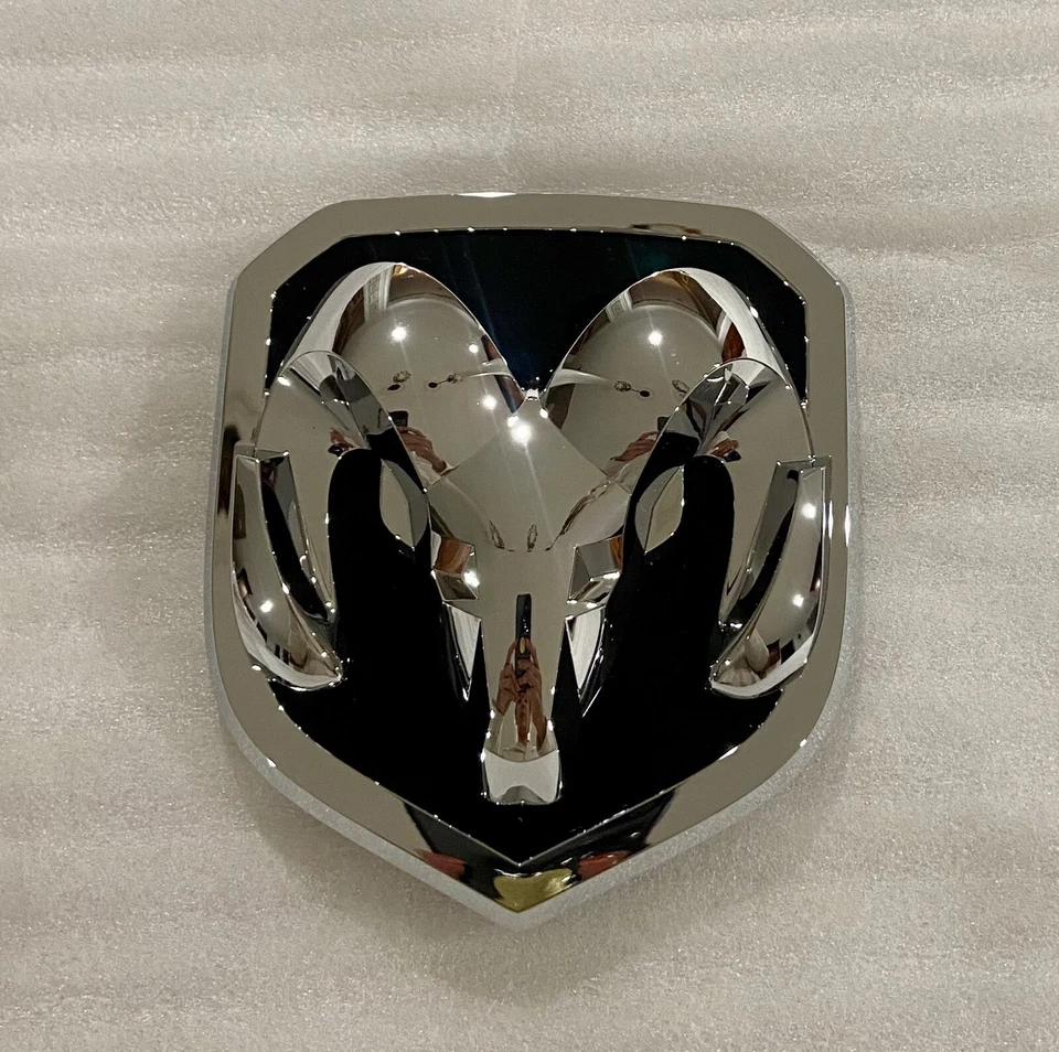 For 2013-2018 RAM 1500 2500 3500 Front Grille Ram Head Grill Emblem Badge Chrome - Image 2 of 4