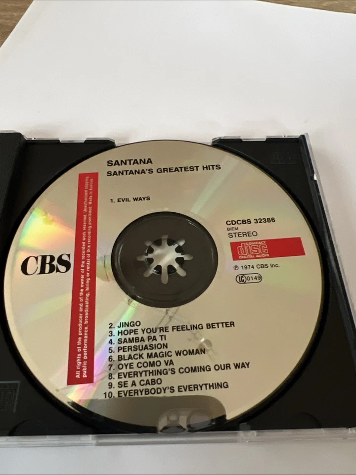 The Very Best Of Santana von Santana  (CD, 2011) V2 - Bild 3 von 3