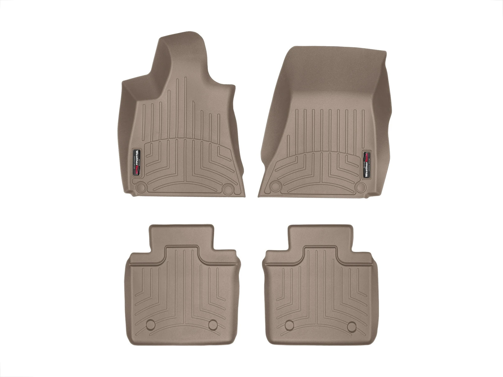 WeatherTech FloorLiner for 2017-2023 Maserati Quattroporte - 1st & 2nd Row, Tan