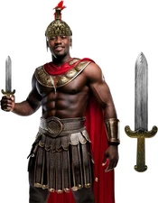 Nicky Bigs Novelties Roman Short Sword Prop 14.5" Plastic Medieval Dagger... 