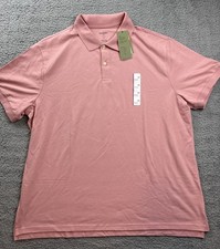 Goodfellow  Co Mens Size XXL Pink Every Wear Polo Shirt