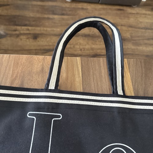 Vintage Le Bag Canvas Large Oversized Tote Bag 80er Jahre schwarz weiß - selten - Bild 3 von 7