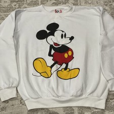 Vintage Mickey Mouse Disney Designs Sweatshirt Crewneck 80s 90s USA Made Large
