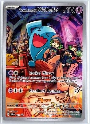 Team Rocket's Wobbuffet (Pokemon Center Exclusive) Holo Promo SV: Scarlet & Viol