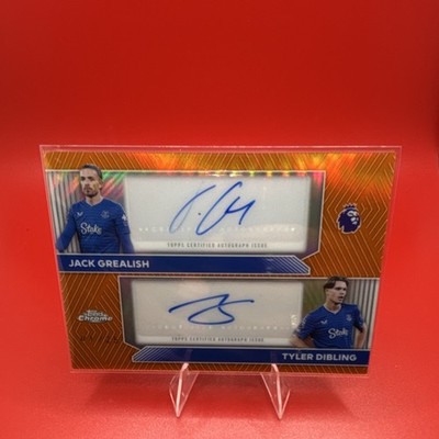 2025-26 Topps Chrome Premier League Dual Autograph Grealish Dibling CDA-GD  1/25
